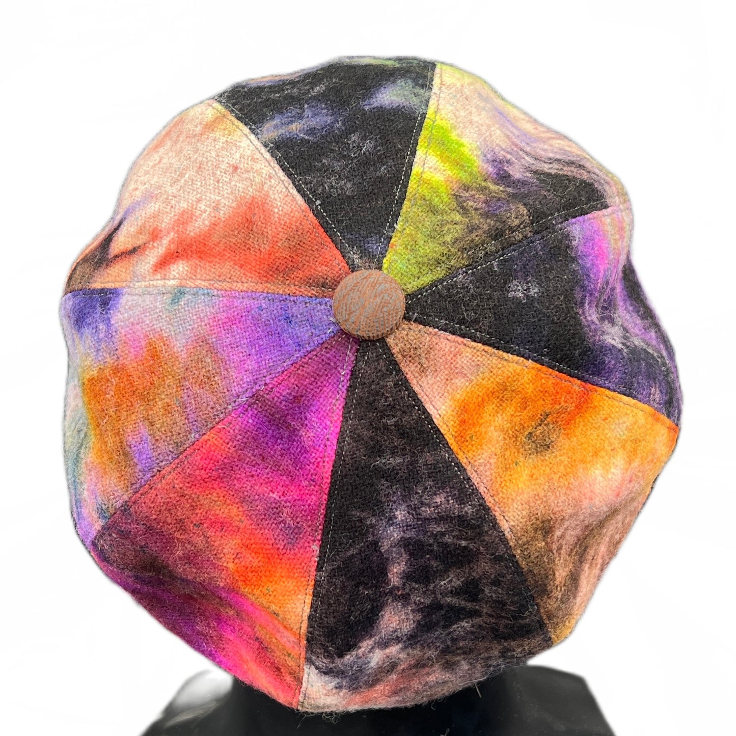 Wall Street Cap in Tie Dyed Wool.