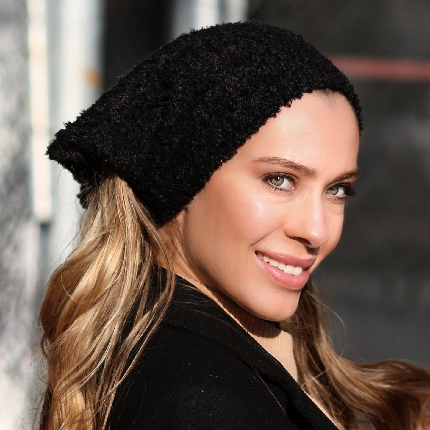 Soho Kerchief in Sherpa Fur