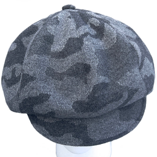 Wall Street Cap in Camo Wool